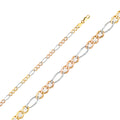 14K Yellow White Rose Gold Ficonucci 3+1 100 Concave