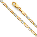 14K Yellow White Rose Gold Valentino 60 Star Diamond Cut
