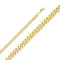 14K Yellow Gold Flat Cuban Bevelled 160