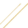 14K Yellow Gold Double Link Hollow Rope 40