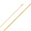 14K Yellow Gold Flat Open Wheat 35