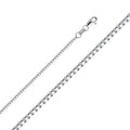 14K White Gold 1.2 mm Box Chain