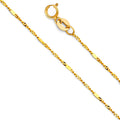 14K Yellow Gold Singapore With Bar 26
