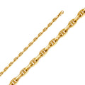 14K Yellow Gold Hand-Made Anchor Chain