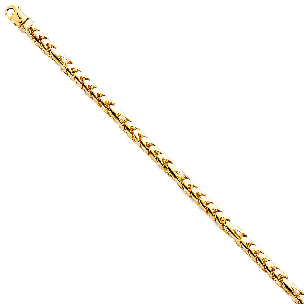 14K Yellow Gold Hand-Made Franco Chain