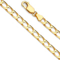 14K Yellow Gold Square Curb Chain 150