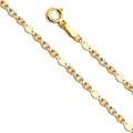 14K Yellow White Rose Gold Flat Val Alt-Star Diamond Cut 30