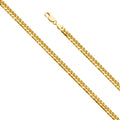14K Yellow Gold 5.0 mm Solid Miami Cuban 150