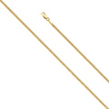 14K Yellow Gold 2.2 mm Solid Miami Cuban 60