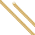 14K Yellow Gold 12 mm Hollow Miami Cuban 300 with Box Lock