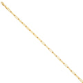 14K Yellow Gold 3.0 mm Solid Square Paperclip Chain