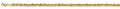 14K Yellow Gold 070(4.3 mm) French Hollow Rope