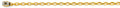 14K Two Tone Gold 6 mm Monaco Cable with CZ Lock