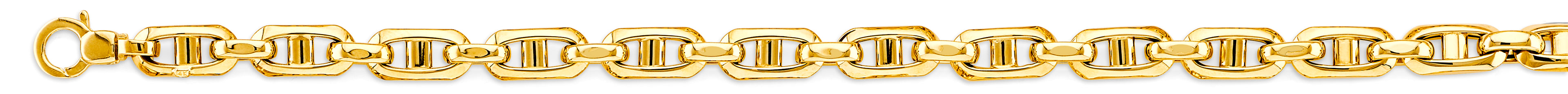 14K Yellow Gold 7.2 mm Hollow Anchor Chain