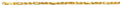 14K Yellow Gold 4 mm Hollow Figaro Rope Chain