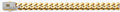 14K Two Tone Gold 13.5 mm Monaco Curb with CZ Lock
