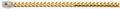 14K Two Tone Gold 9.5 mm Monaco Curb with CZ Lock