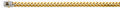 14K Two Tone Gold 8.0 mm Monaco Curb with CZ Lock