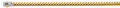 14K Two Tone Gold 6.5 mm Monaco Curb with CZ Lock