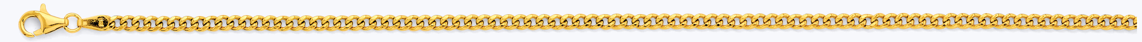 14K Yellow Gold 2.8 mm Hollow Miami Cuban Chain
