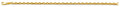 14K Yellow Gold 2.7 mm Hol-Flated Rolo Chain