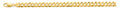 14K Yellow Gold 8 mm Solid Bevelled Curb Chain