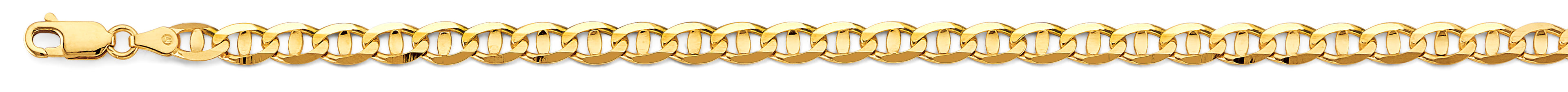 14K Yellow Gold 5.3 mm Light Mariner Chain