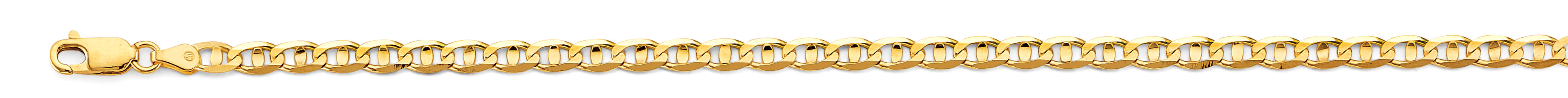 14K Yellow Gold 4.2 mm Light Mariner Chain