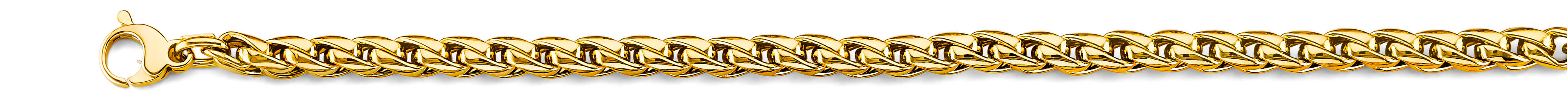 14K Yellow Gold 5.0 mm Hollow Roundish Franco