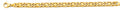 14K Yellow Gold 7.7 mm Hollow Tiger Eye Chain
