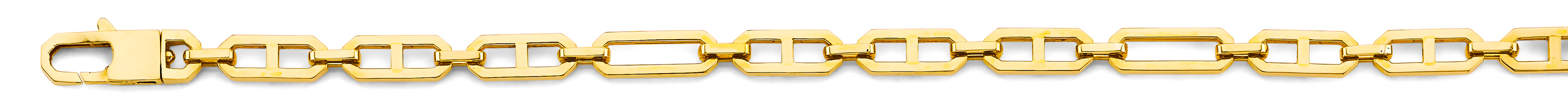14K Yellow Gold 6 mm Hollow Mariner 3+1
