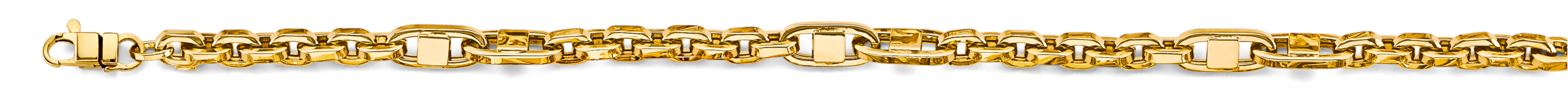 14K Yellow Gold 5.4 mm Hollow Link Chain