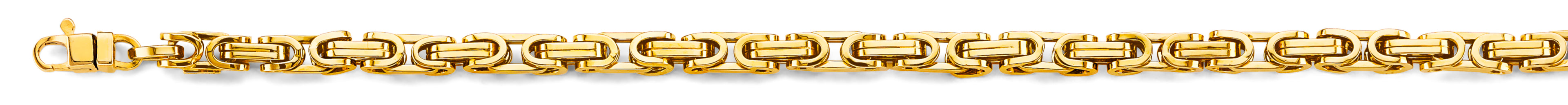 14K Yellow Gold 5 mm Hollow Fancy Byzantine
