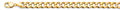 14K Yellow Gold 10.9 mm Hollow Bevelled Curb Chain