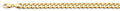 14K Yellow Gold 8.9 mm Hollow Bevelled Curb Chain