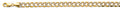 14K Two Tone Gold 8.9 mm Hollow Bevelled Curb Chain WP