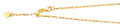 14K Yellow Gold 1.5 mm Adjustable Paper Clip Chain