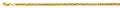 14K Yellow Gold 3.5 mm Solid Diamond Cut Cable Chain