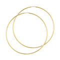 14K Yellow Gold 1.5 mm Round Tube Polished Endless Hoops