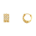 14K Yellow Gold CZ Huggies (ER275)