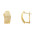 14K Yellow Gold CZ Huggies (ER276)