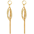 14K Yellow Gold Dangling Earrings (ER329)