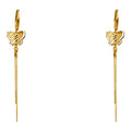14K Yellow Gold Dangling Earrings (ER333)