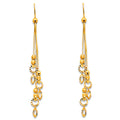 14K Yellow Gold Hanging Earrings (ER374)