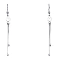 14K White Gold Hanging Earrings (ER397)
