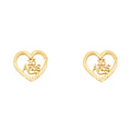 14K Yellow Gold Sm 15 Years Post Earring