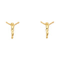 14K Yellow Gold Sm Jesus Post Earring
