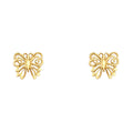 14K Yellow Gold Sm Butter Fly Post Earring