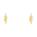 14K Yellow Gold Sm Thunder Post Earring