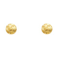 14K Yellow Gold Sm Soccer Ball Post Earring